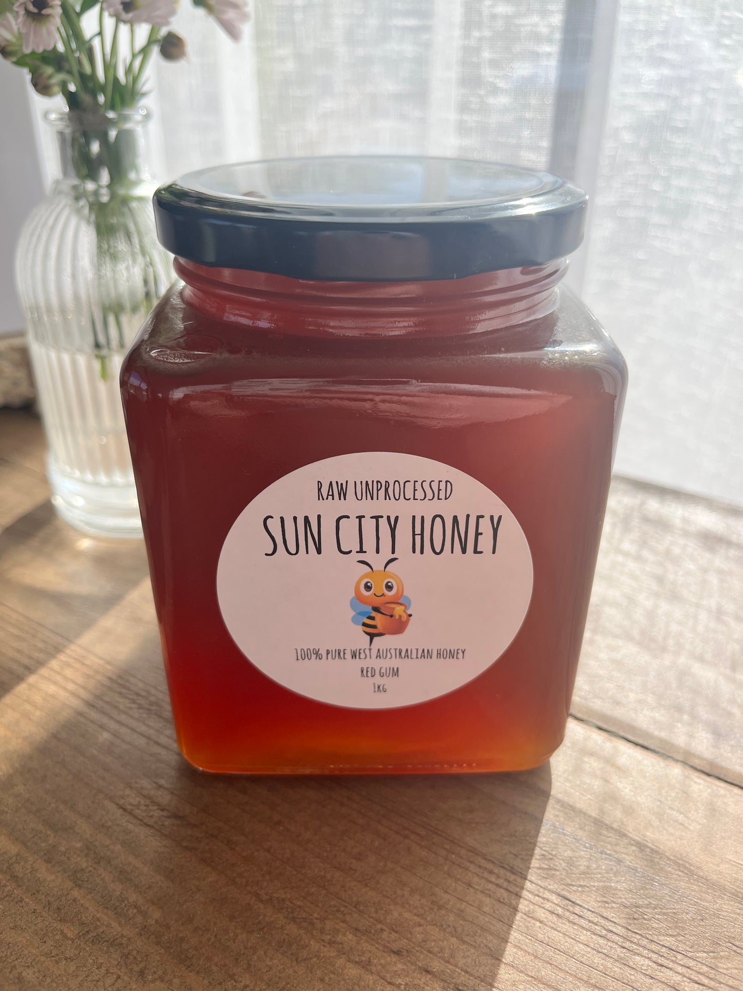SUN CITY HONEY - 1kg Raw Unprocessed Red Gum Honey