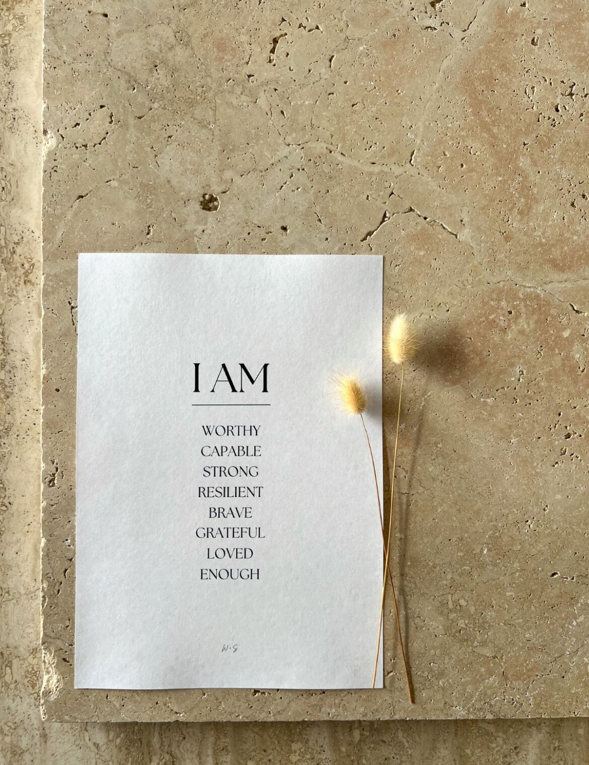 WILLOW & SAGE - I AM Print