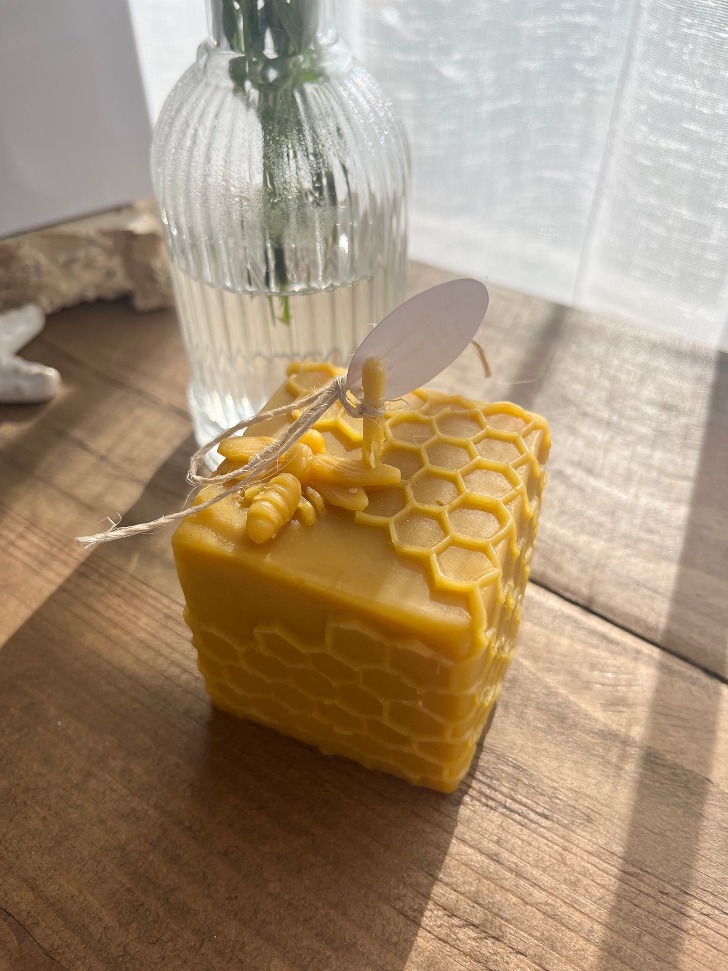 SUN CITY HONEY - Beeswax Candle - Honeycomb
